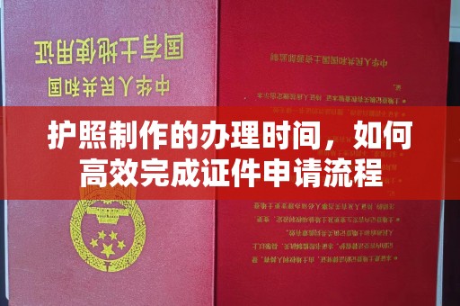 青白江护照制作的办理时间，如何高效完成证件申请流程